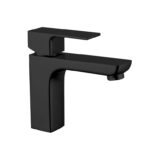 Gruppo lavabo monocomando nero opaco serie ELEGANT