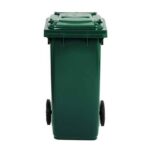 Bidone quadro con ruote lt 120 Verde