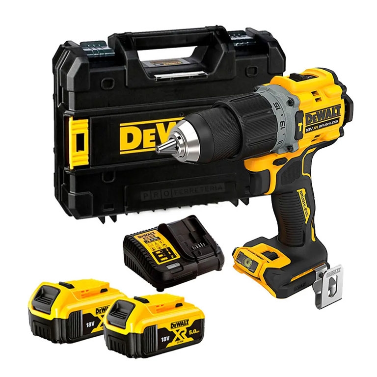 DCD805P2T-QW Trapano avvitatore a percussione DEWALT XR 18V DCD805P2T-QW - immagine 1