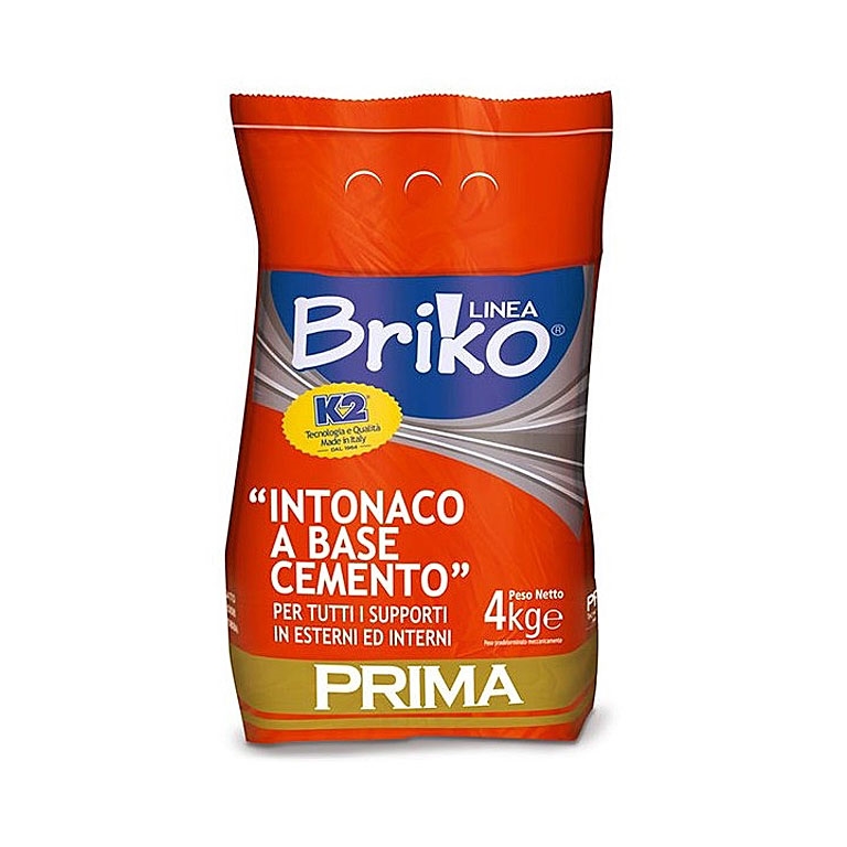 66710006 Premiscelato - Intonaco a base cemento K2 BRIKO Kg 4 - immagine 1