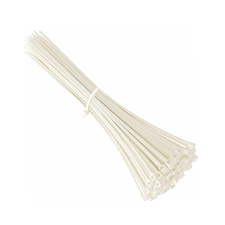 00087485 Fascette per cablaggio Nylon bianche 280X4.8 pz. 100 - immagine 1
