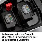 Tosaerba Tagliaerba a Batteria Alpina AL1 3420 LI 20V 2AH 34 cm 2 batterie - immagine 5
