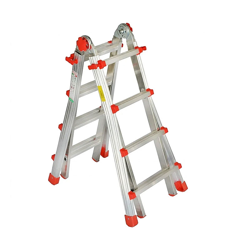 1827 Scala multiuso Marchetti Squadra Più alluminio gr. 5+5 4 posizioni 150kg - immagine 1