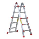 Scala multiuso Marchetti Squadra Più alluminio gr. 4+4 4 posizioni 150kg - immagine 3