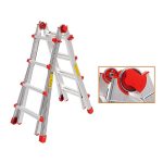 Scala multiuso Marchetti Squadra Più alluminio gr. 4+4 4 posizioni 150kg - immagine 4