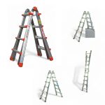 Scala multiuso Marchetti Squadra Più alluminio gr. 4+4 4 posizioni 150kg - immagine 2