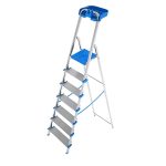 Scala in alluminio 7 gradini AZZURRA