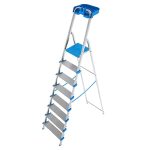 Scala in alluminio 8 gradini AZZURRA