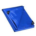 Telo Occhiellato PE Blu mt 8X10 Gr/Mq 110