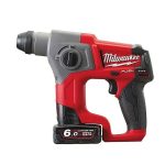 Tassellatore a Batteria 12V 6.0Ah SDS-Plus Milwaukee M12 CH-602X con Motore Brushless