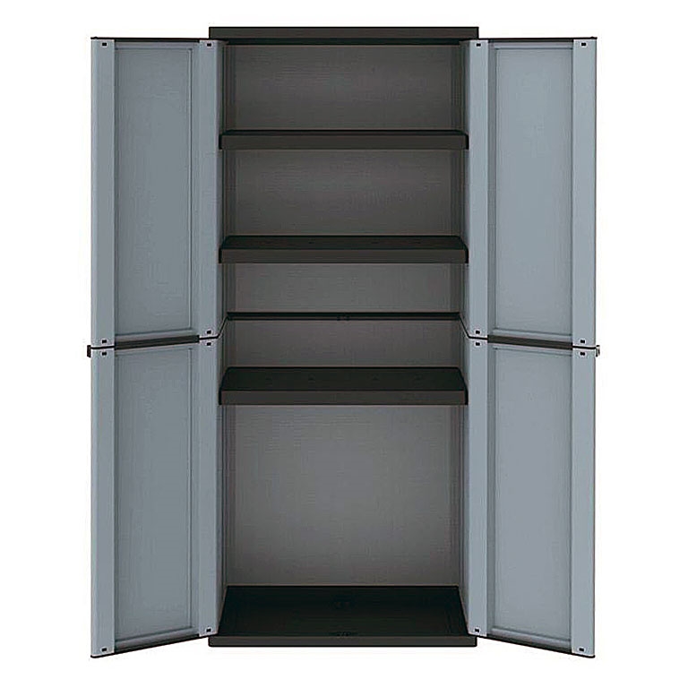 93615 Armadio in resina cm. 68x37x164h Terry Plast JBlack 268/3 - immagine 1