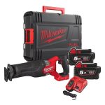 Sega diritta Milwaukee M18 FSZ-502X 18V 2 batterie e Caricatore